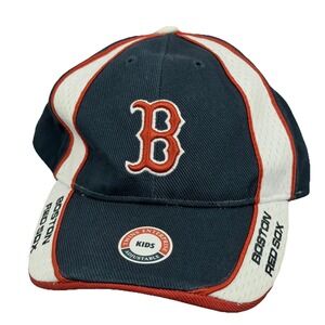 Boston Red Sox Hat Strap Back Kids' Cap Navy MLB Baseball Mesh Panels